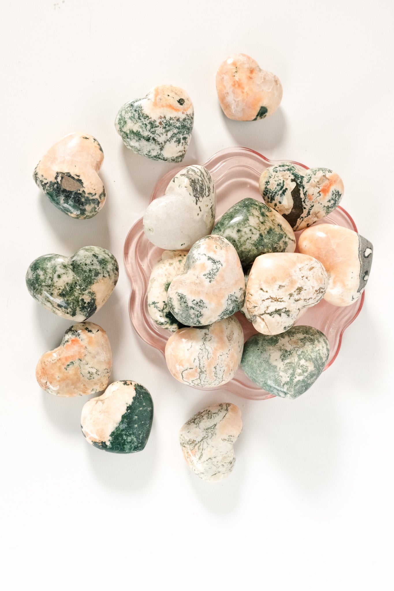 Tree Agate Heulandite Heart