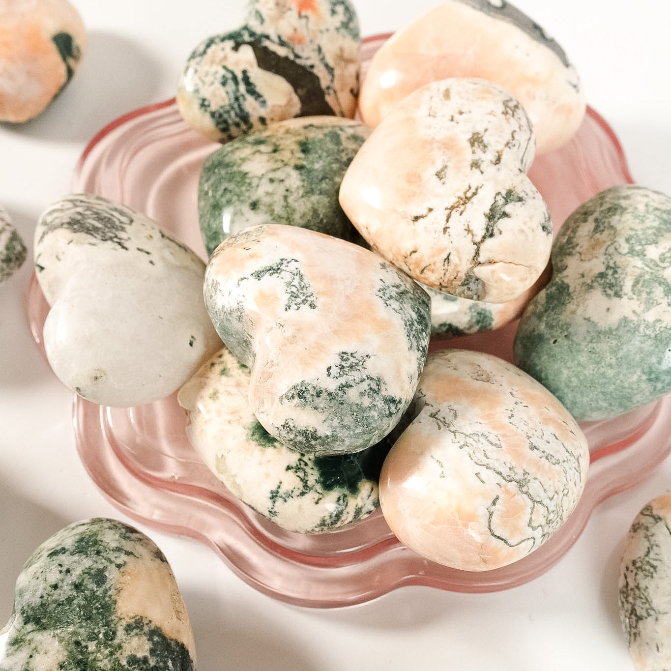 Tree Agate Heulandite Heart