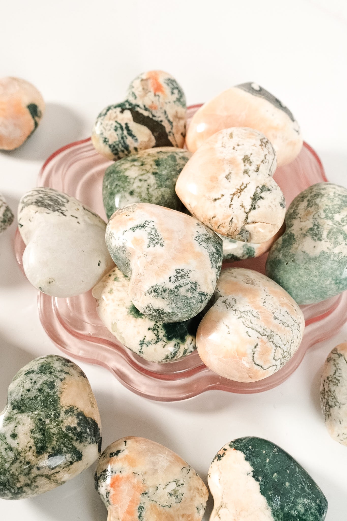 Tree Agate Heulandite Heart
