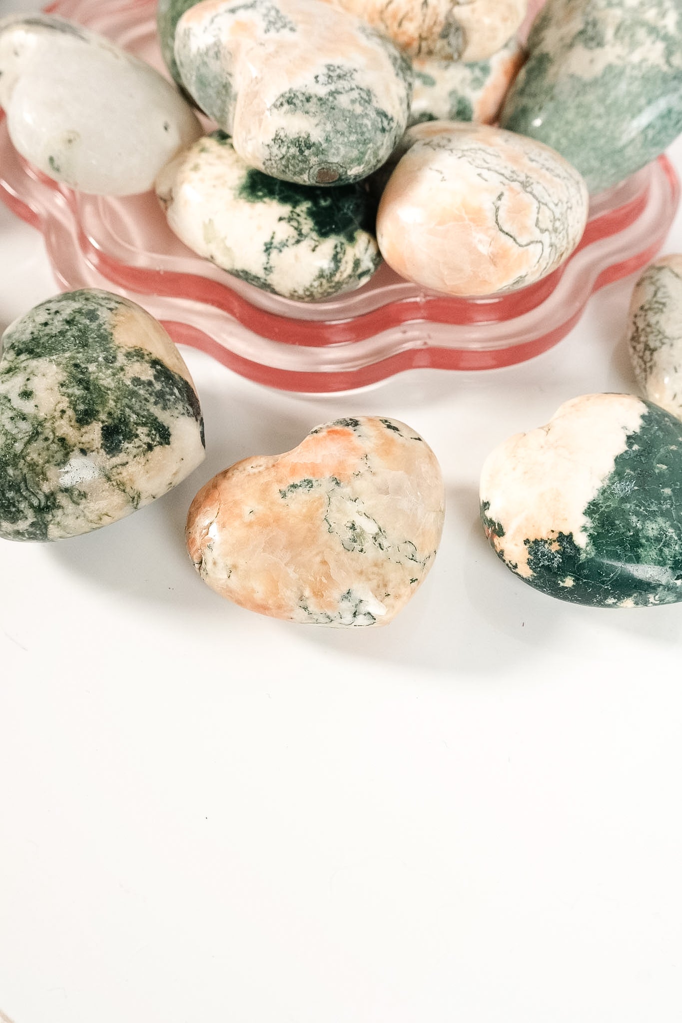 Tree Agate Heulandite Heart