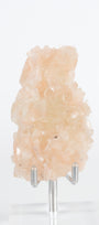 Green Apophyllite with Pink Stilbite & Sugar Druzy Cluster