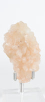 Green Apophyllite with Pink Stilbite & Sugar Druzy Cluster