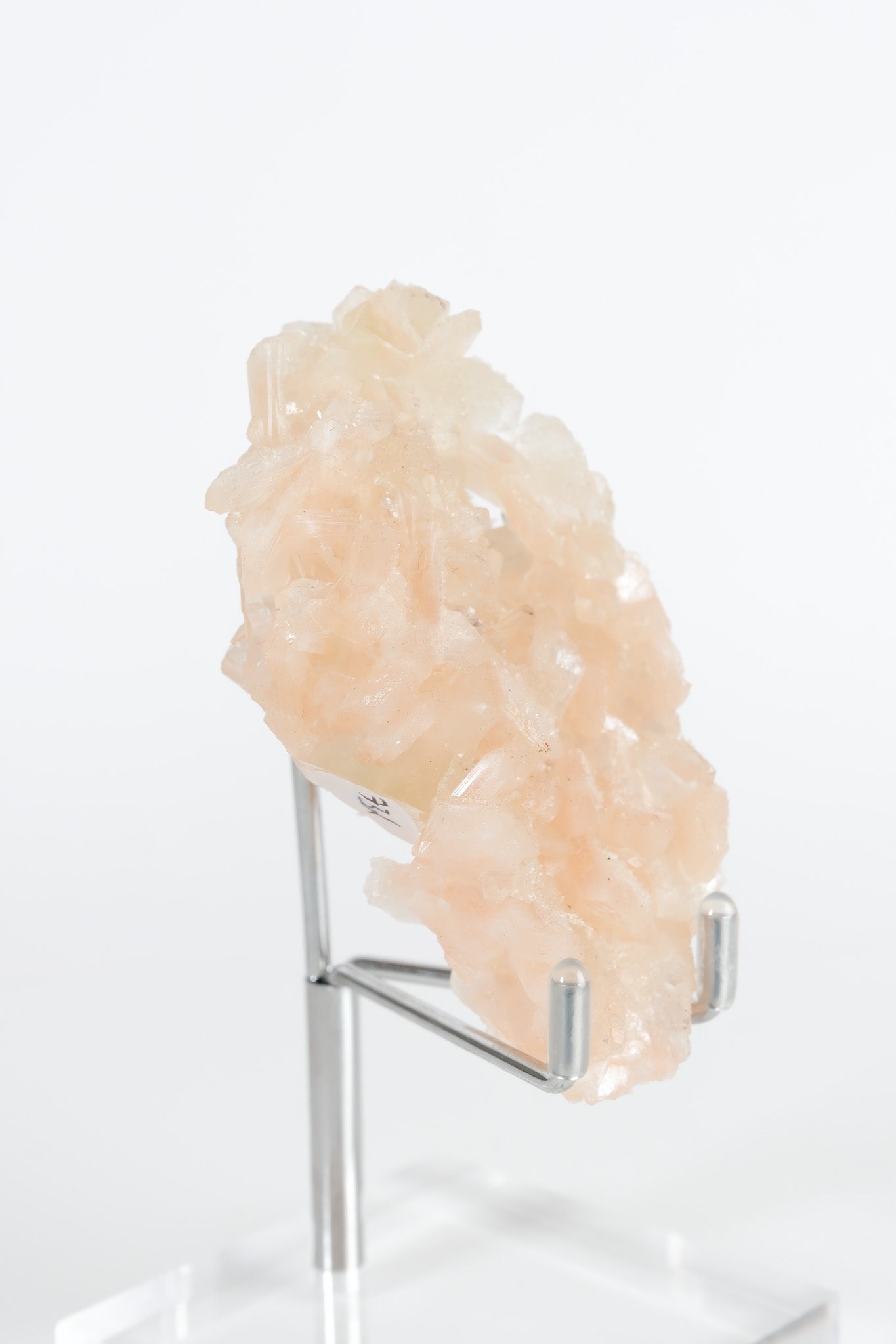 Green Apophyllite with Pink Stilbite & Sugar Druzy Cluster