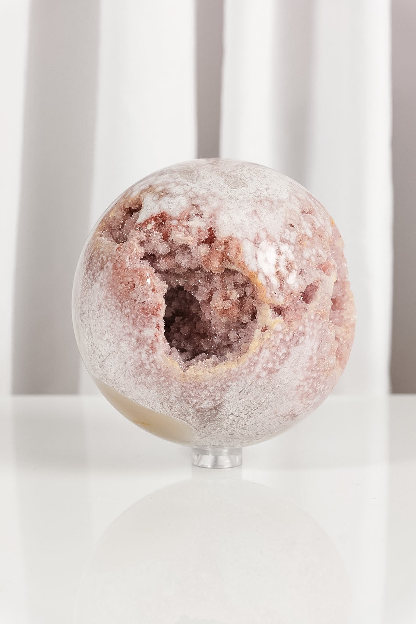 High Quality Flower Agate Sphere