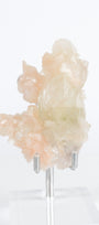 Green Apophyllite with Pink Stilbite & Sugar Druzy Cluster