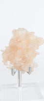 Green Apophyllite with Pink Stilbite & Sugar Druzy Cluster