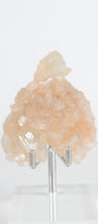 Green Apophyllite with Pink Stilbite & Sugar Druzy Cluster