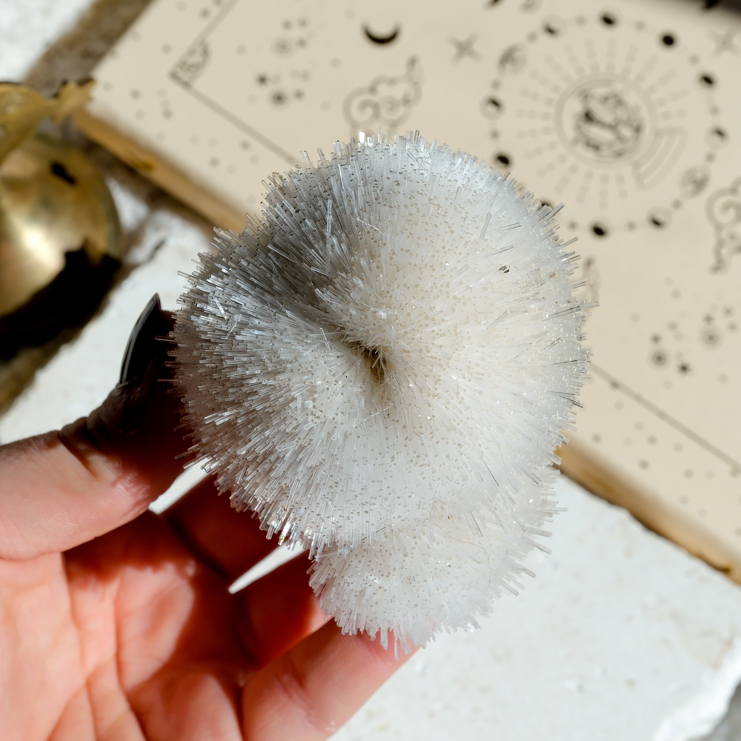 Mesolite Specimen Cluster  · 01
