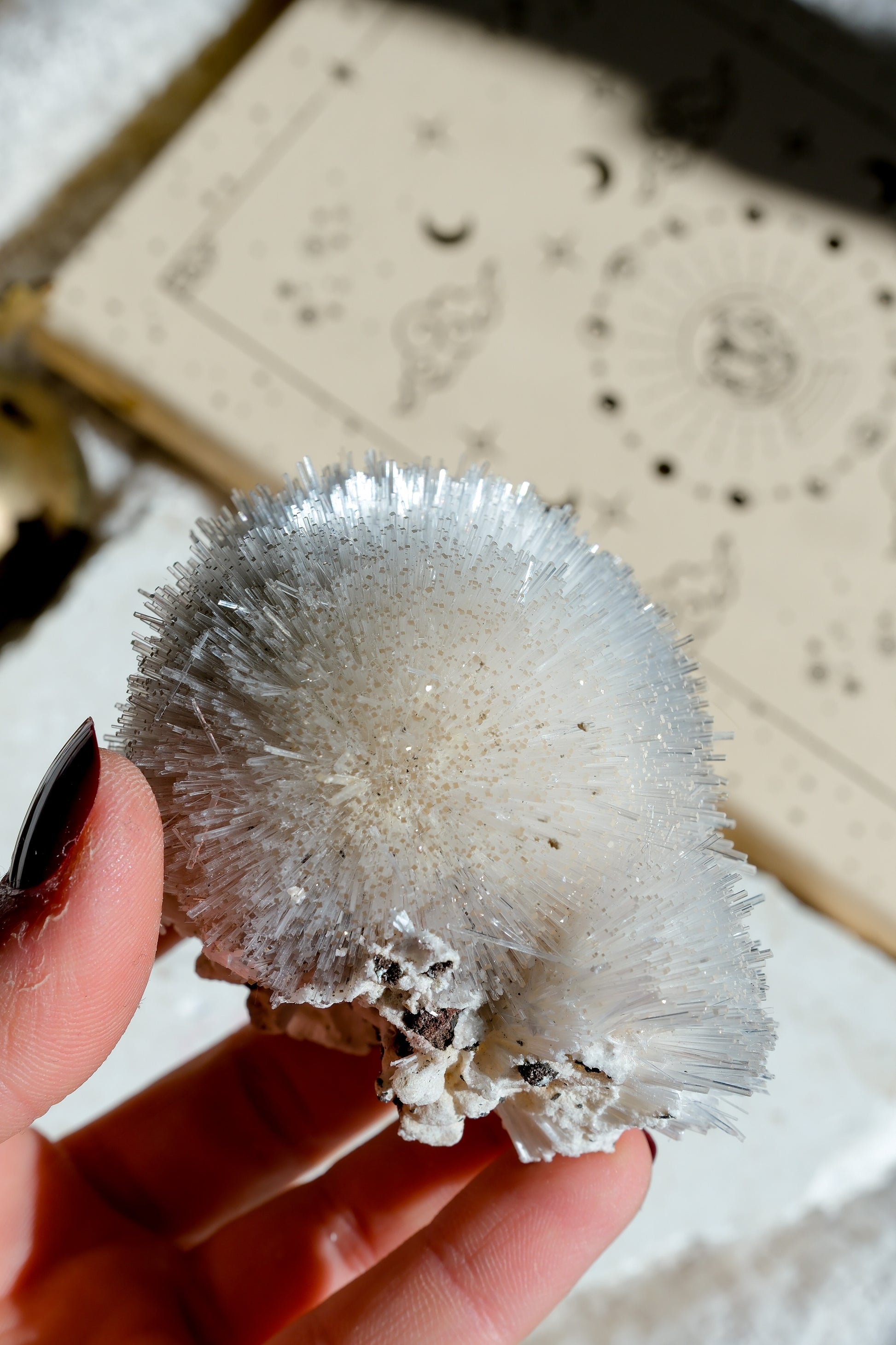 Mesolite Specimen Cluster  · 01
