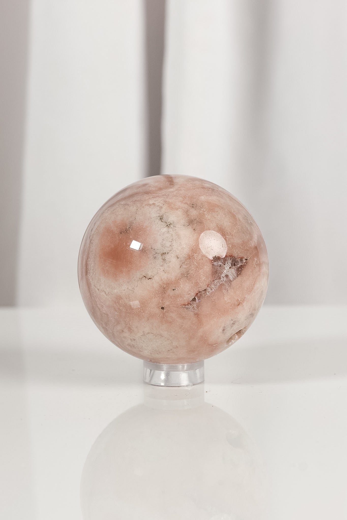 High Quality Flower Agate Sphere