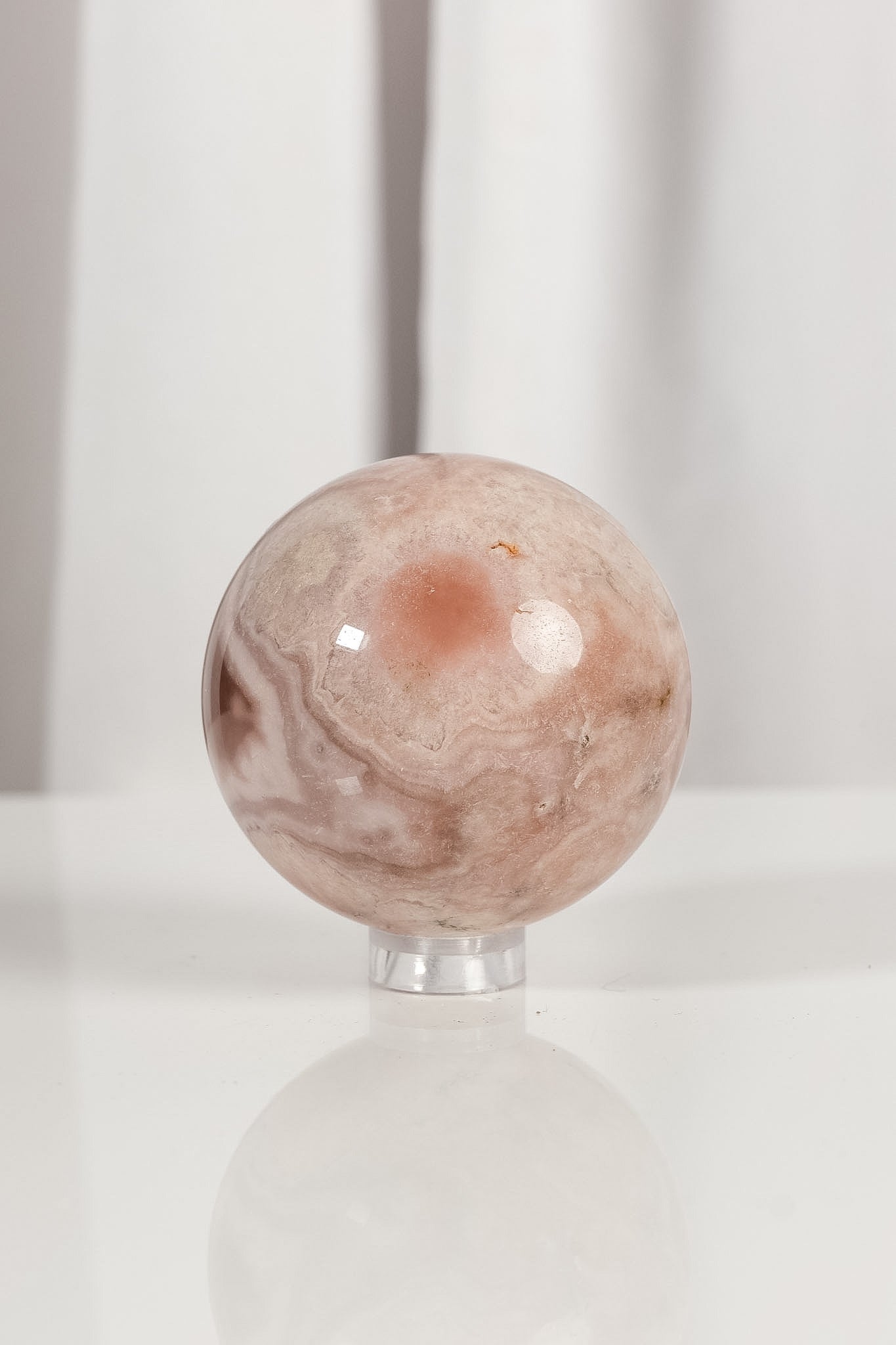 High Quality Flower Agate Sphere