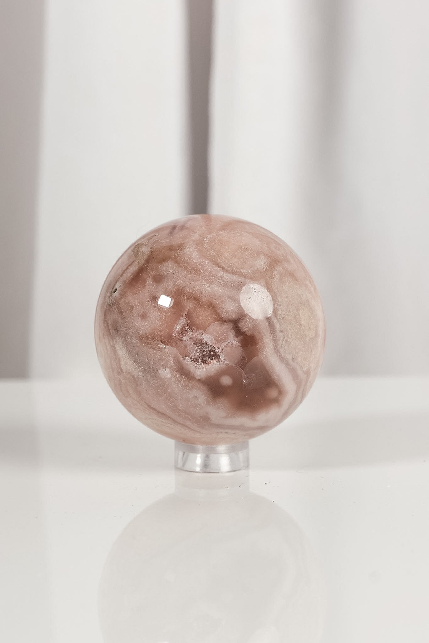 High Quality Flower Agate Sphere