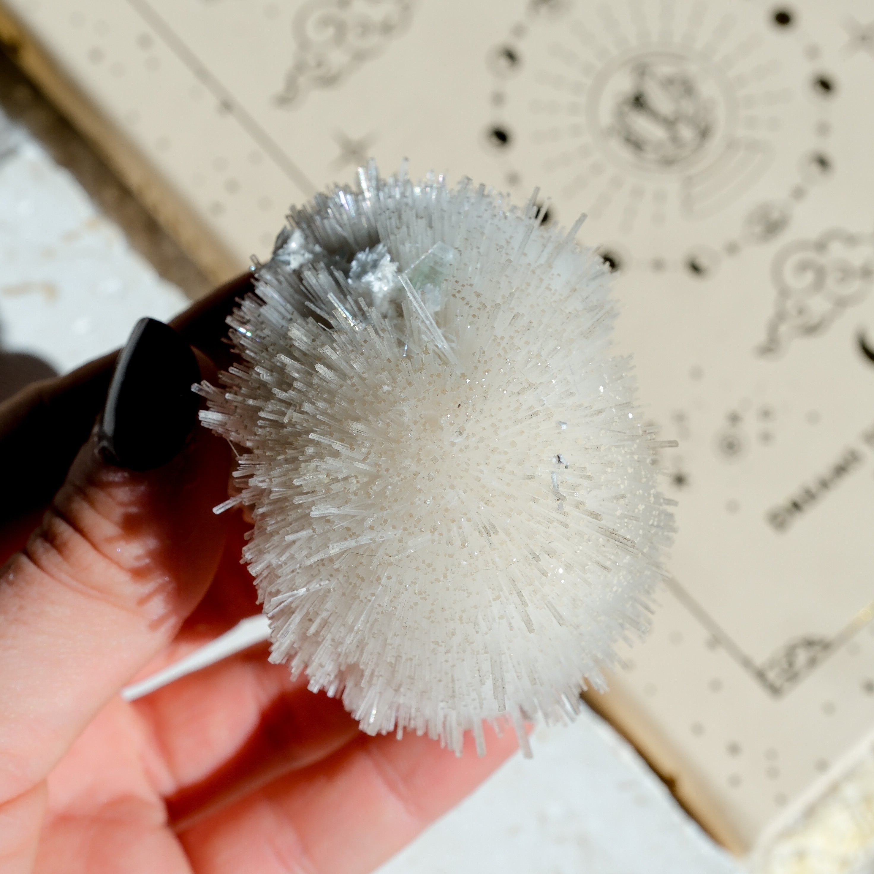 Mesolite Specimen Cluster * With Green Apophyllite · 12