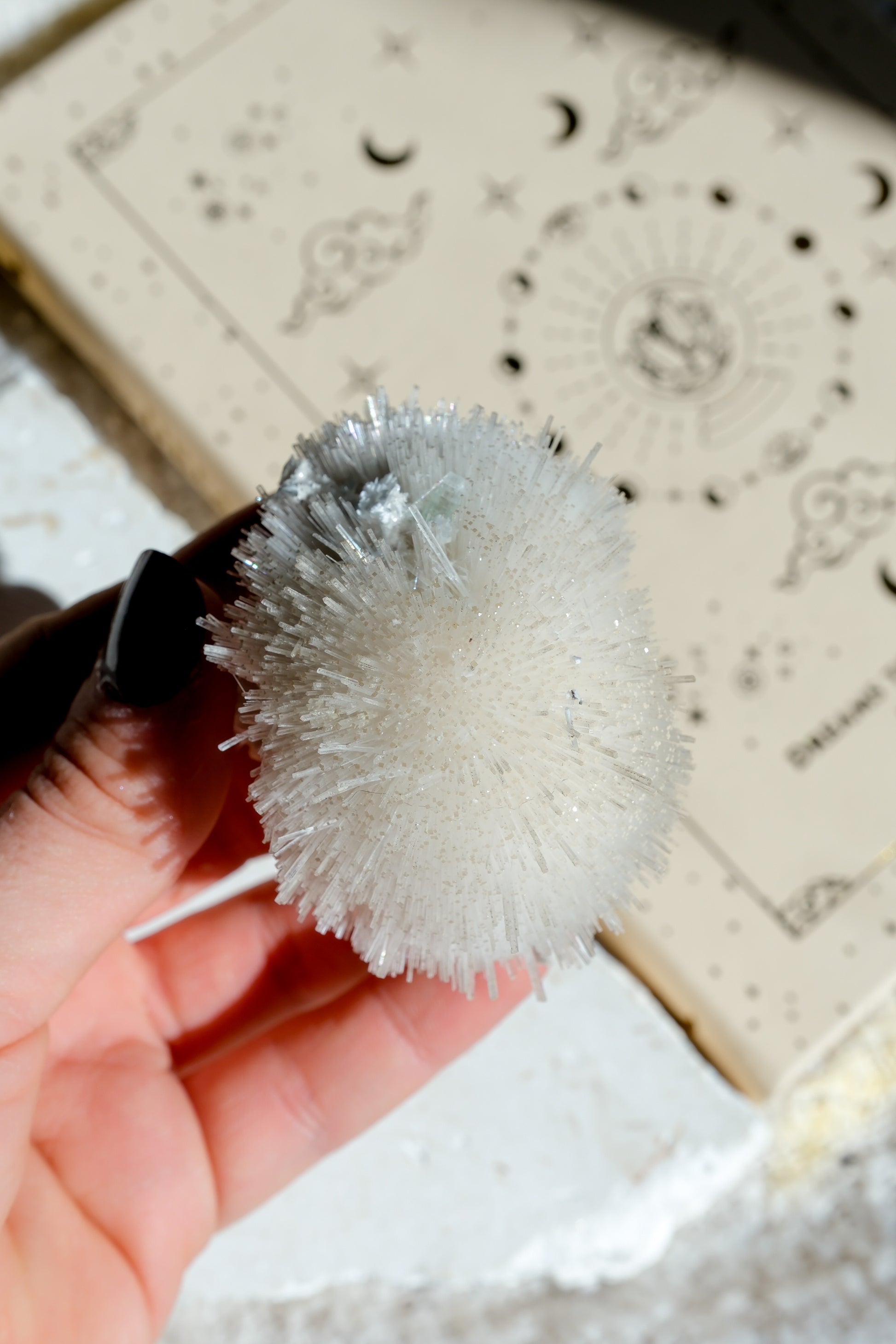 Mesolite Specimen Cluster * With Green Apophyllite · 12