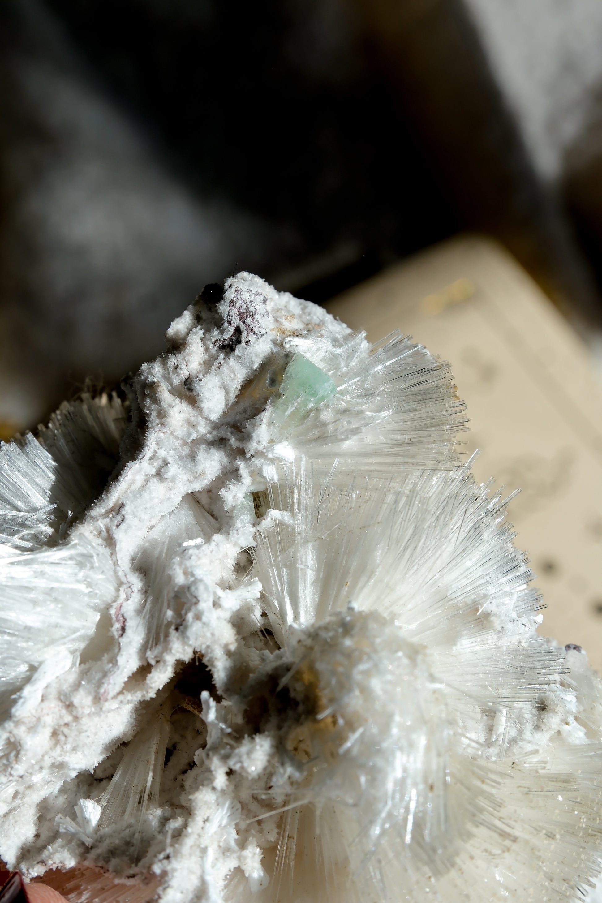 Mesolite Specimen Cluster * With Green Apophyllite · 21