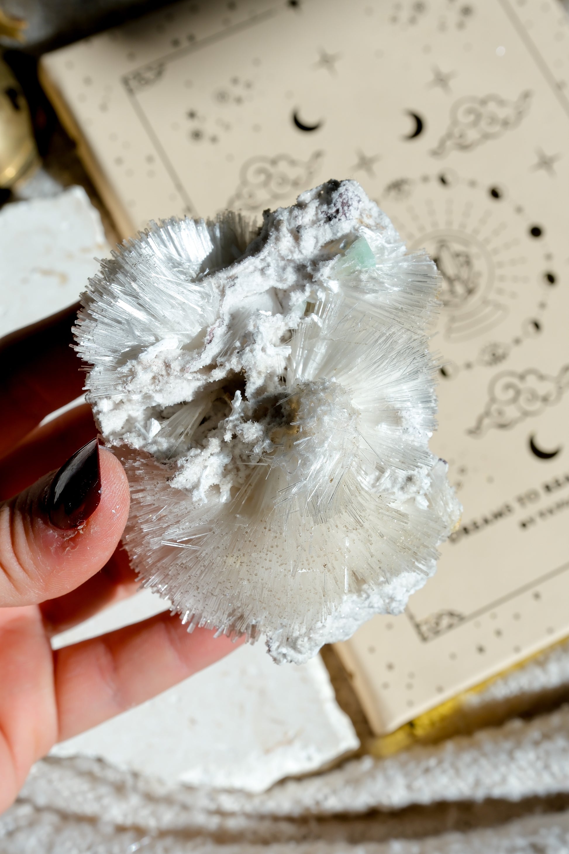 Mesolite Specimen Cluster * With Green Apophyllite · 21
