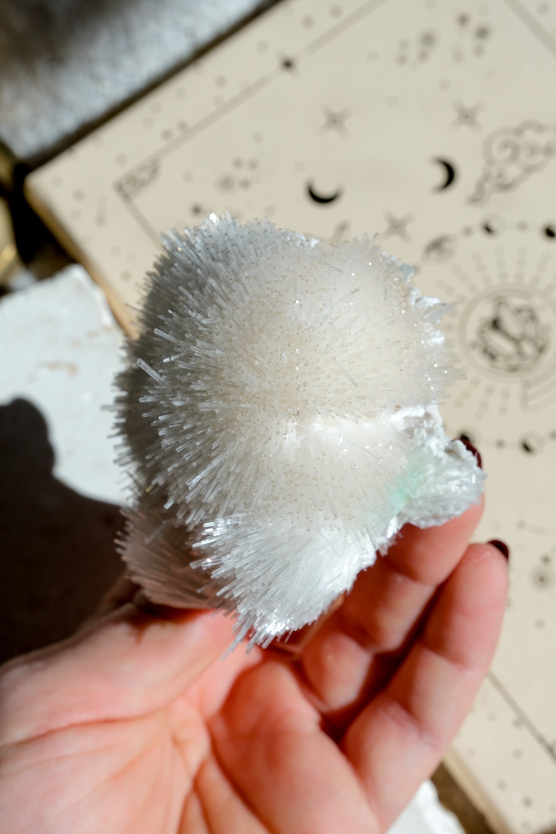 Mesolite Specimen Cluster *With Green Apophyllite · 25