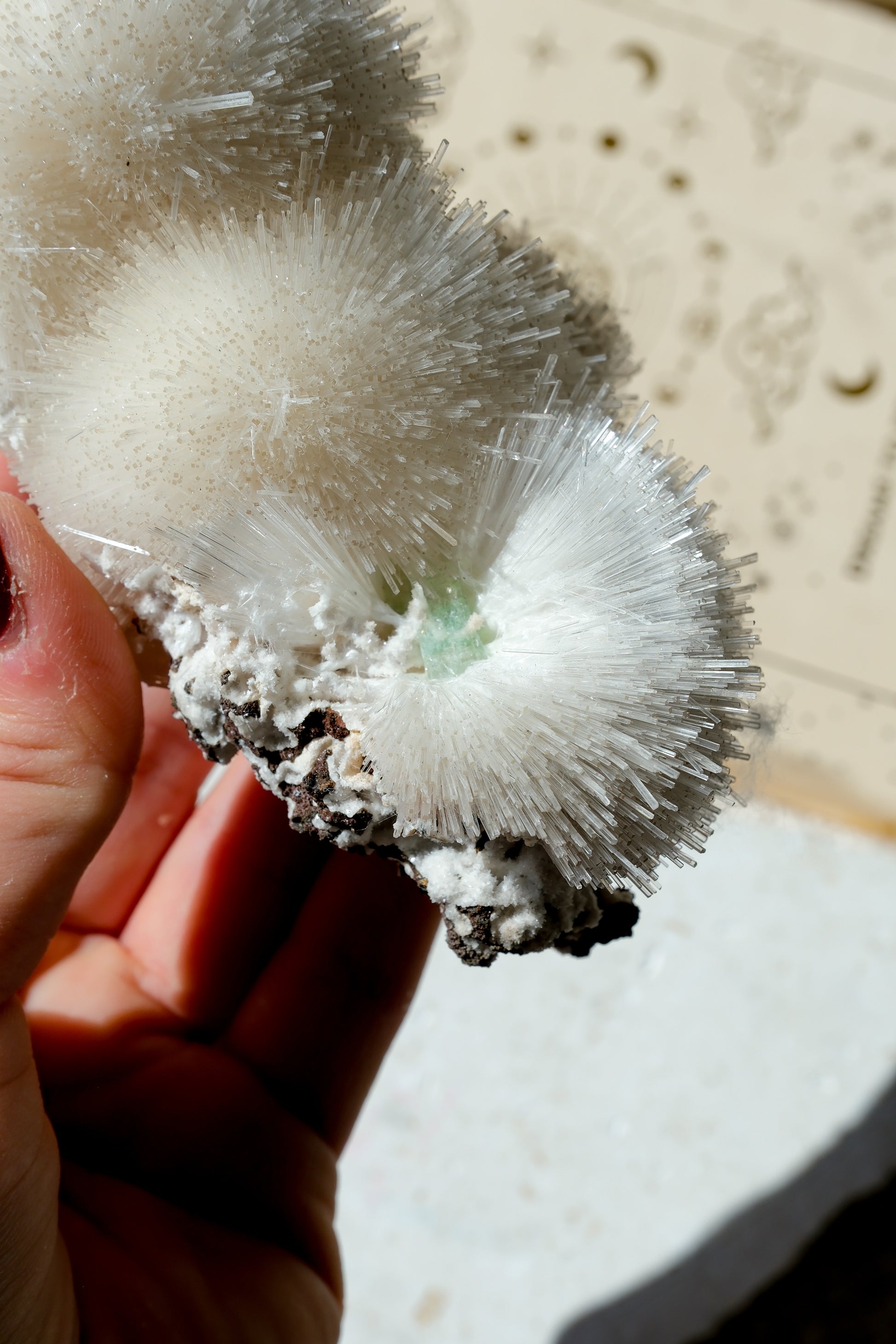 Mesolite Specimen Cluster * With Green Apophyllite · 26