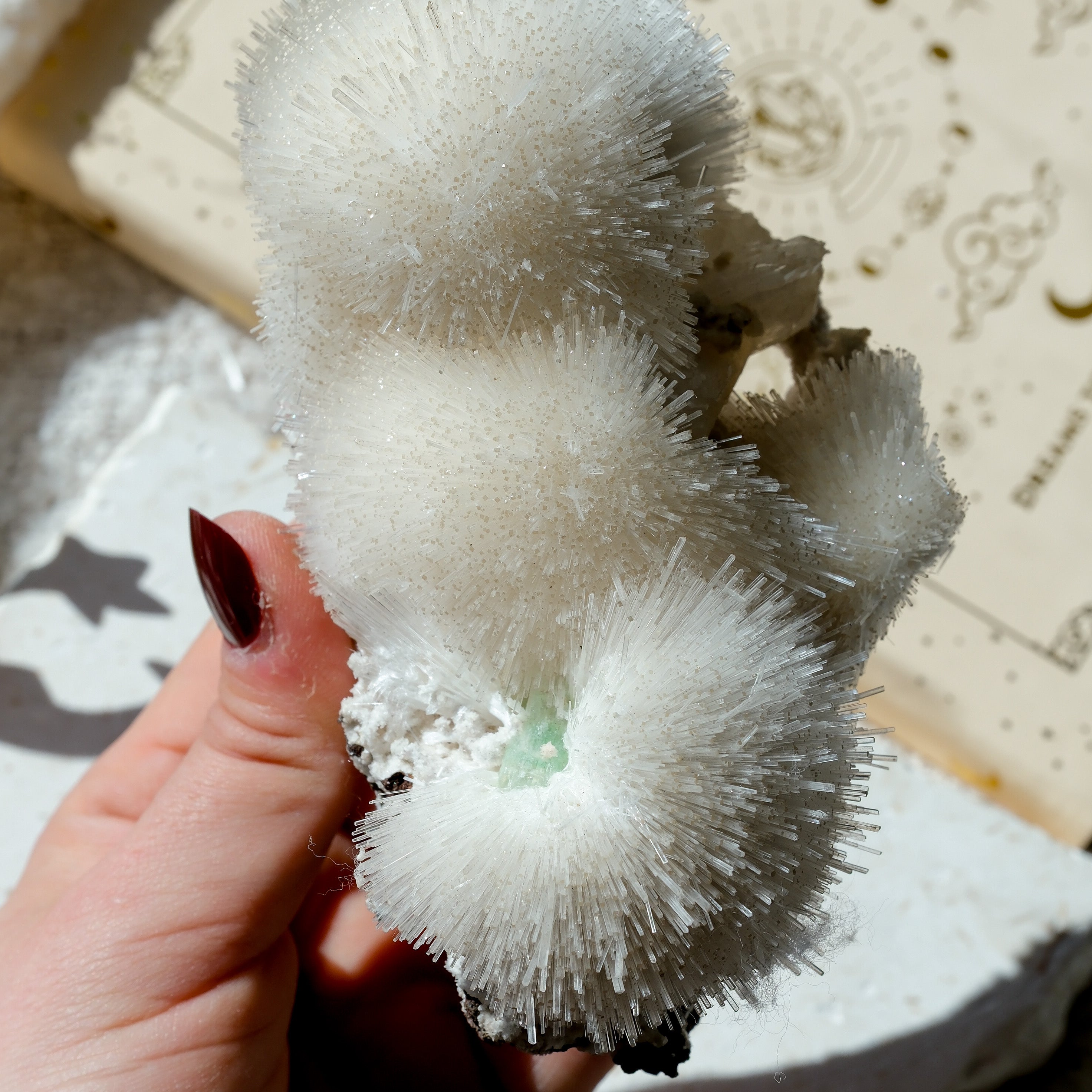 Mesolite Specimen Cluster * With Green Apophyllite · 26
