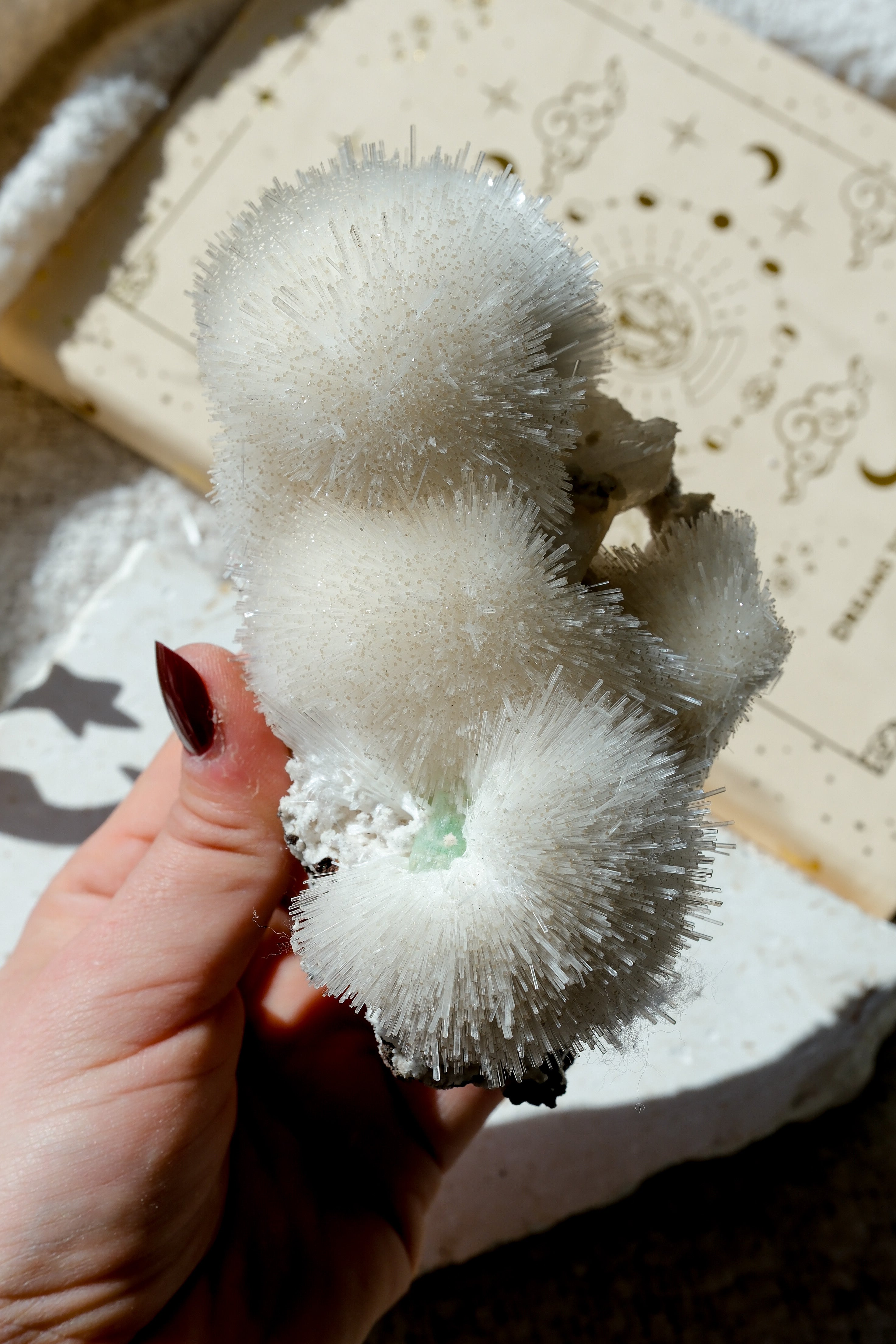 Mesolite Specimen Cluster * With Green Apophyllite · 26