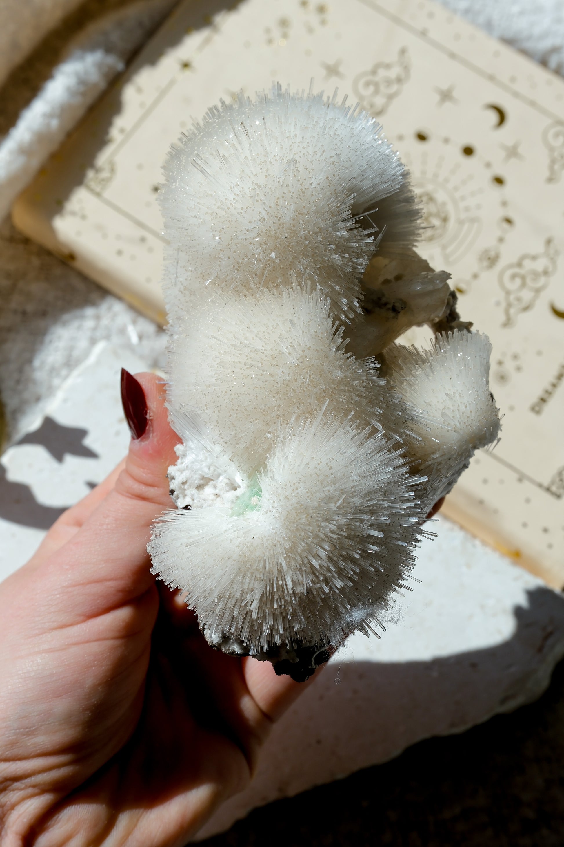 Mesolite Specimen Cluster * With Green Apophyllite · 26