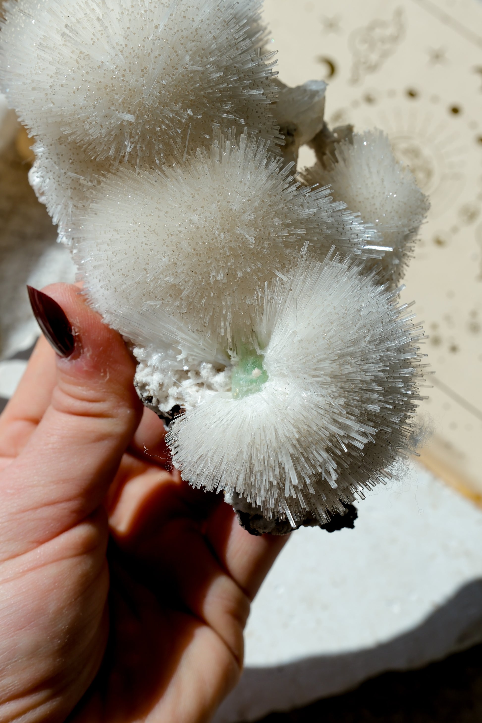 Mesolite Specimen Cluster * With Green Apophyllite · 26
