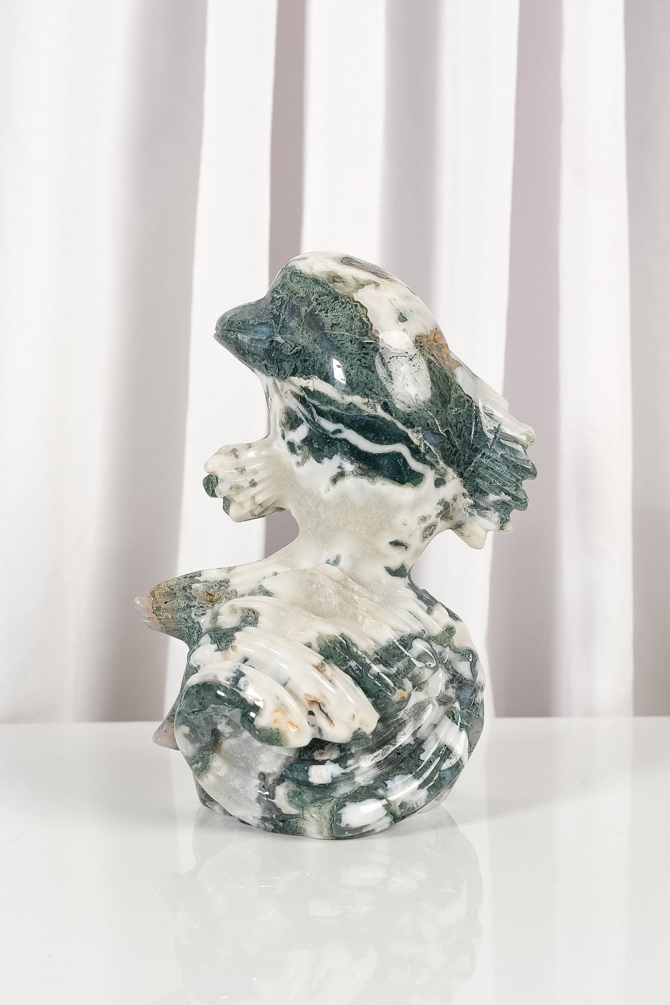 Moss Agate Dolphin