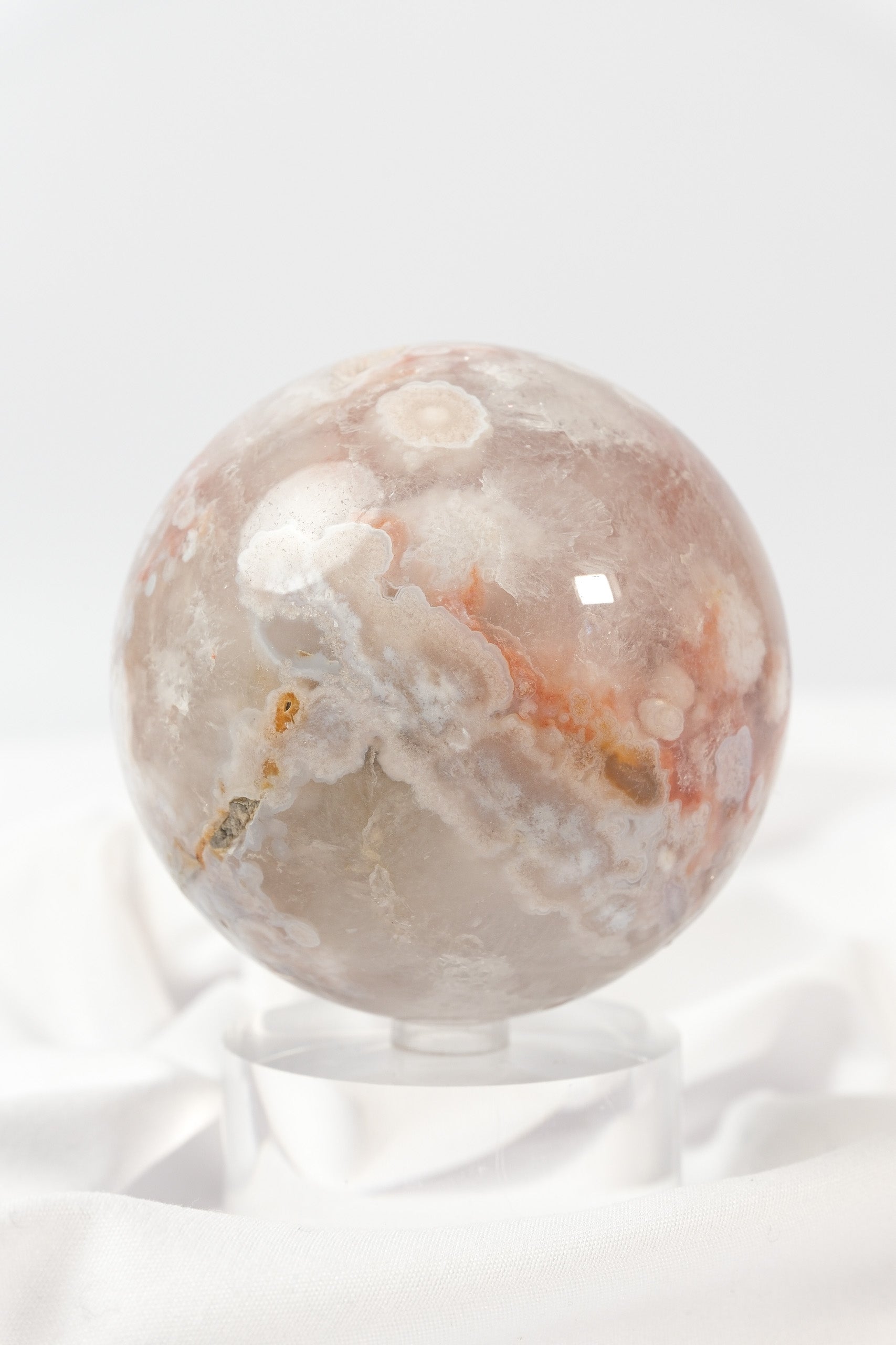 Flower Agate Sphere