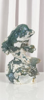 Moss Agate Dolphin