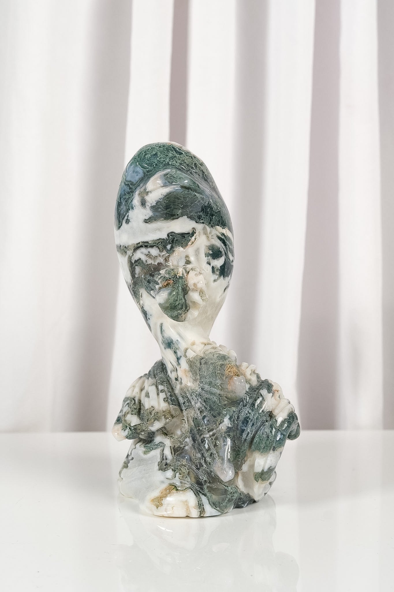Moss Agate Dolphin