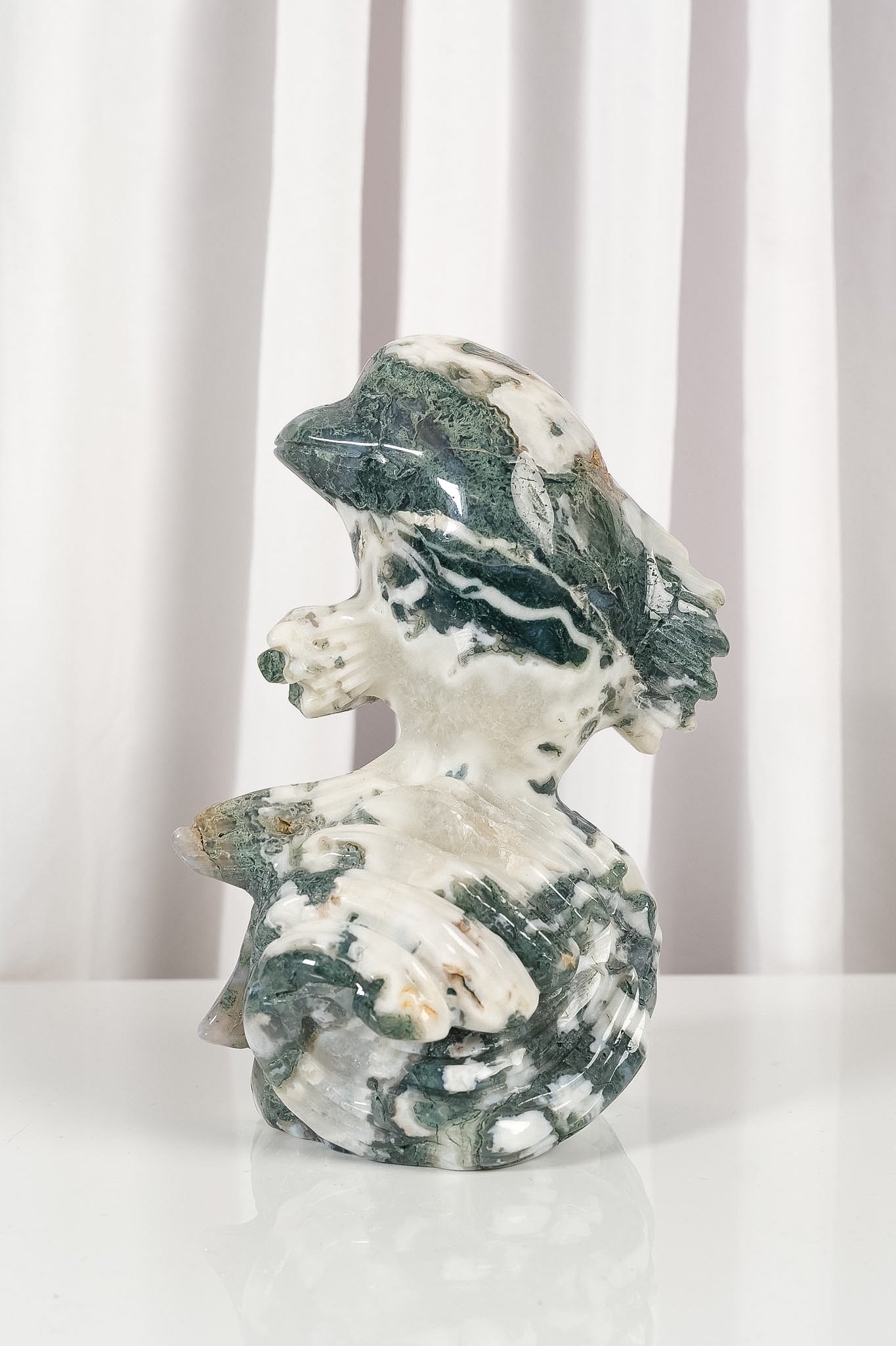 Moss Agate Dolphin