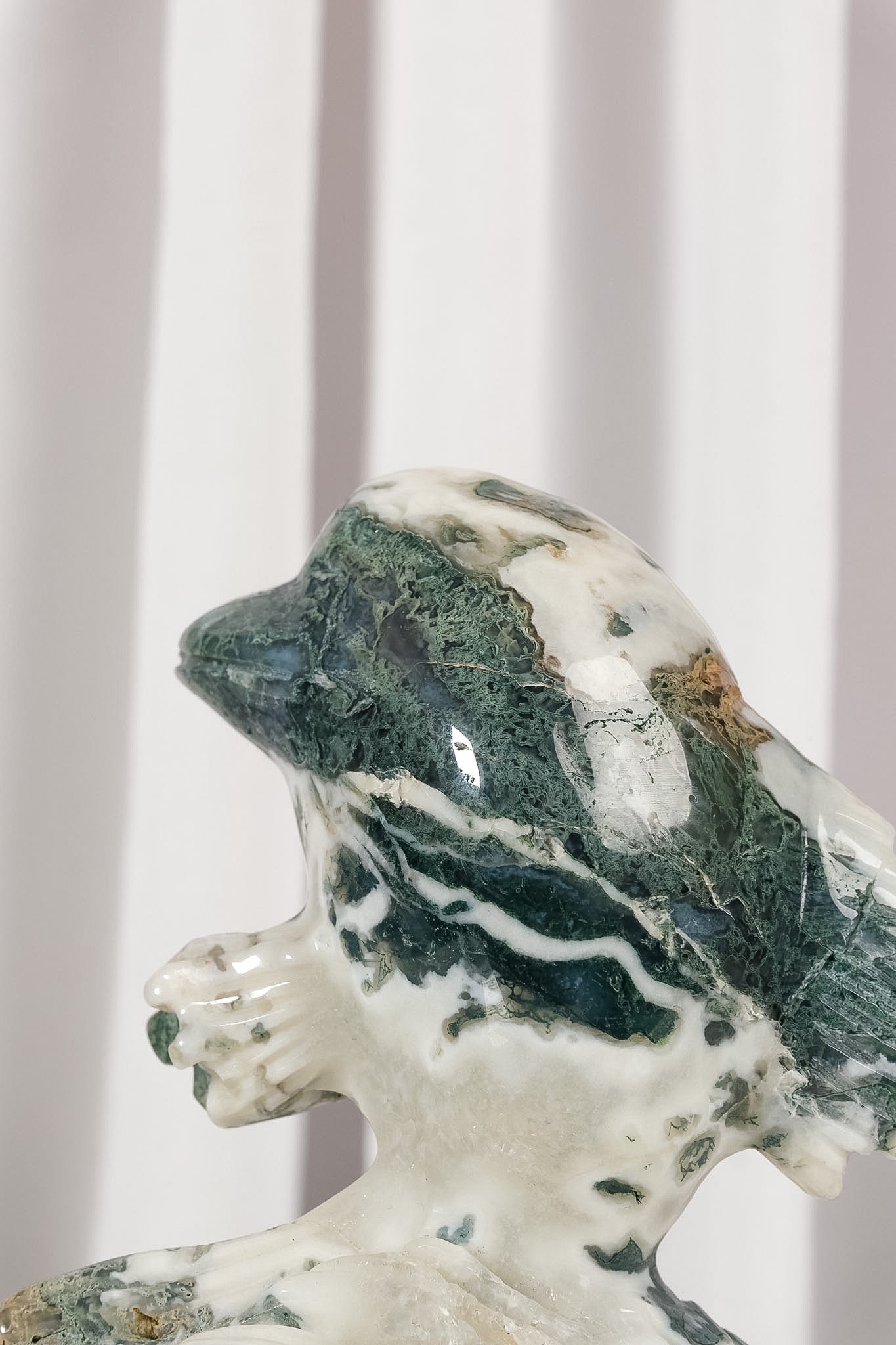Moss Agate Dolphin