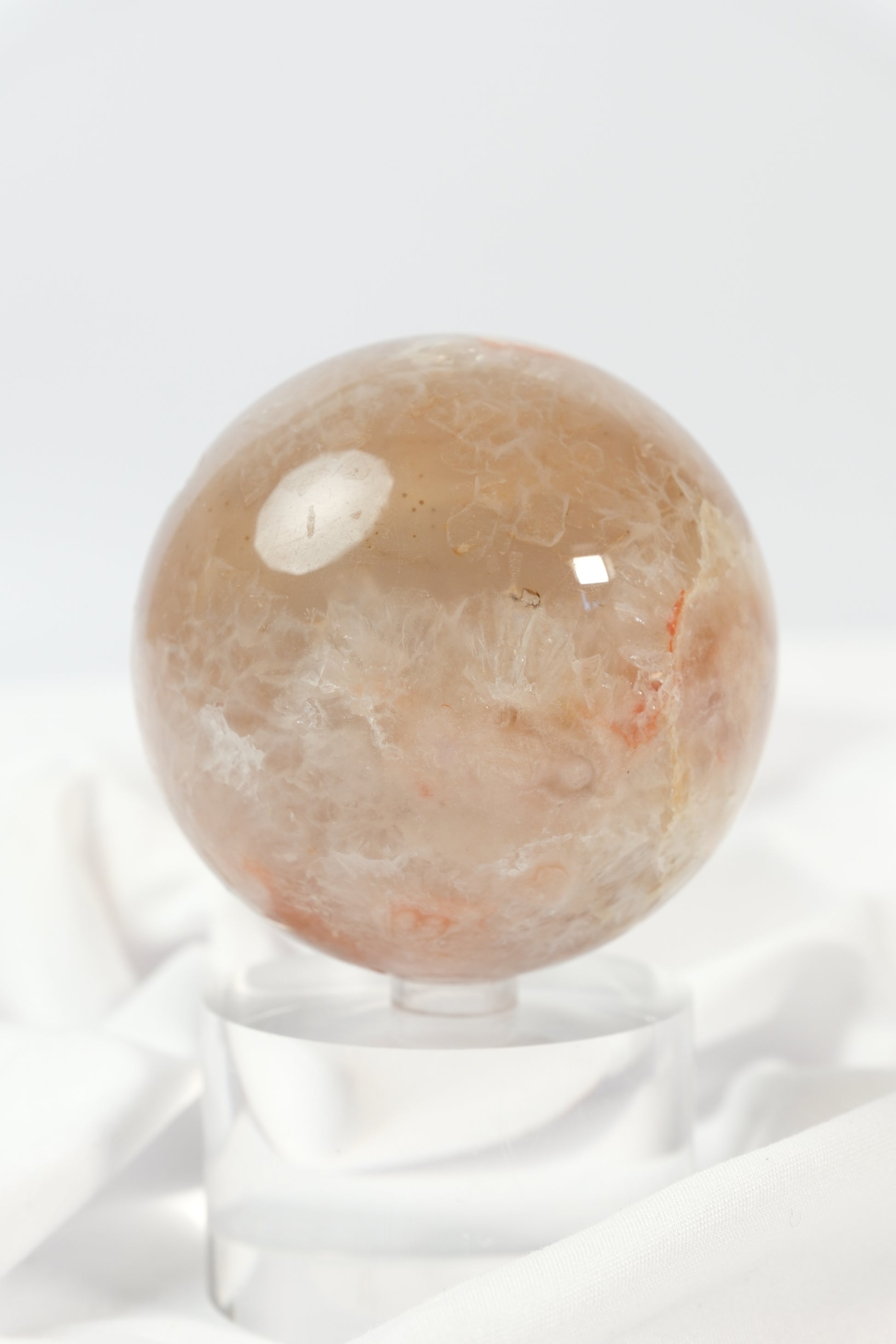 Flower Agate Sphere