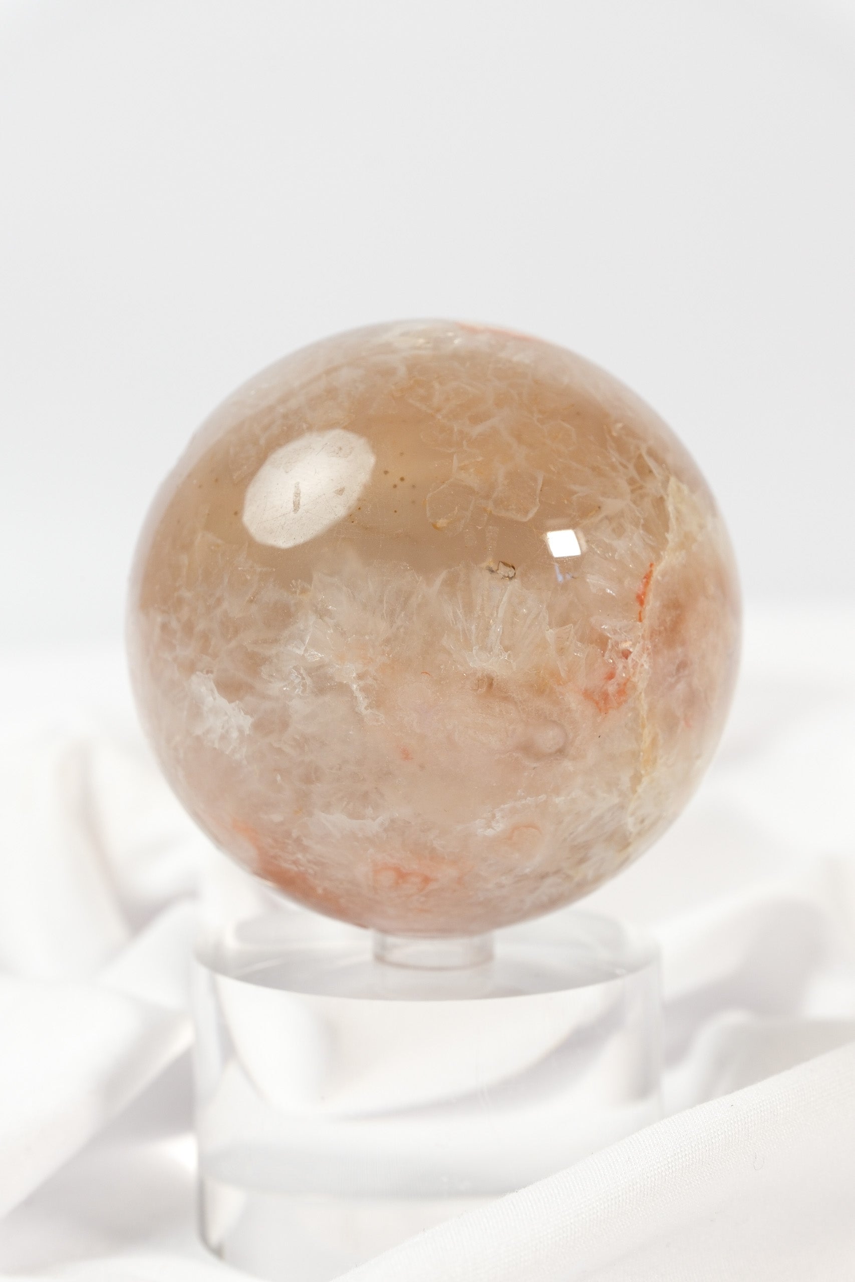 Flower Agate Sphere