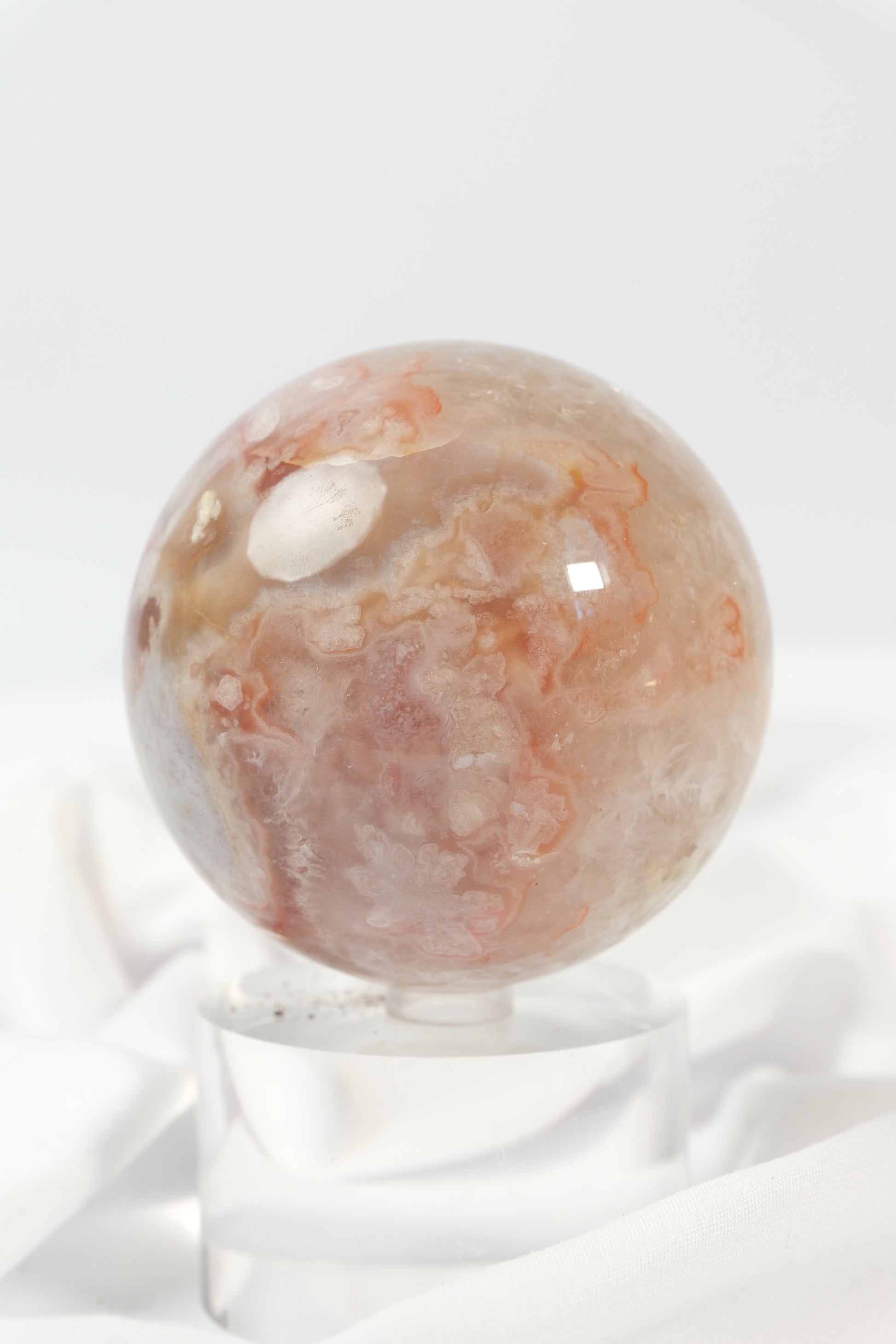 Flower Agate Sphere