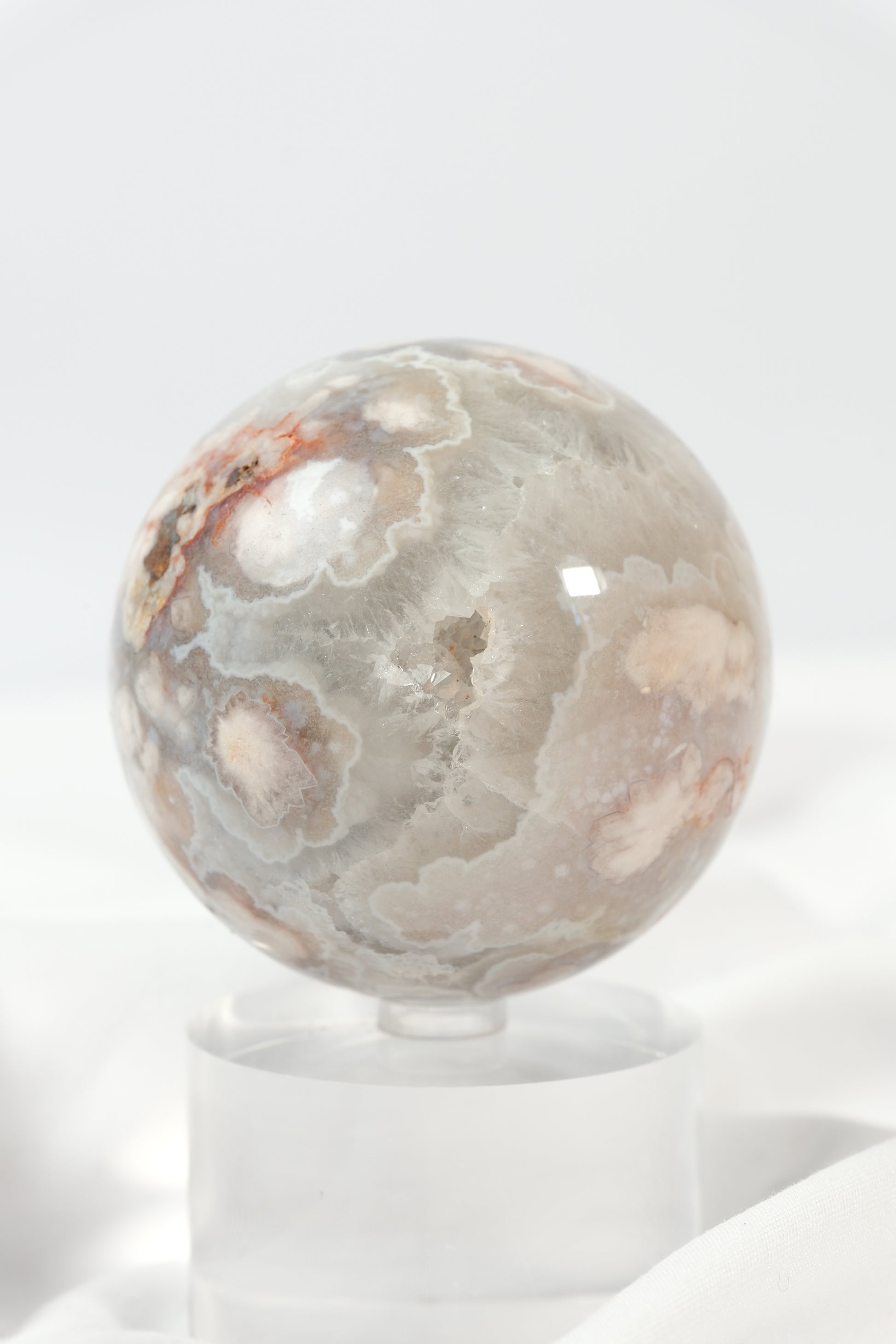 Flower Agate Sphere