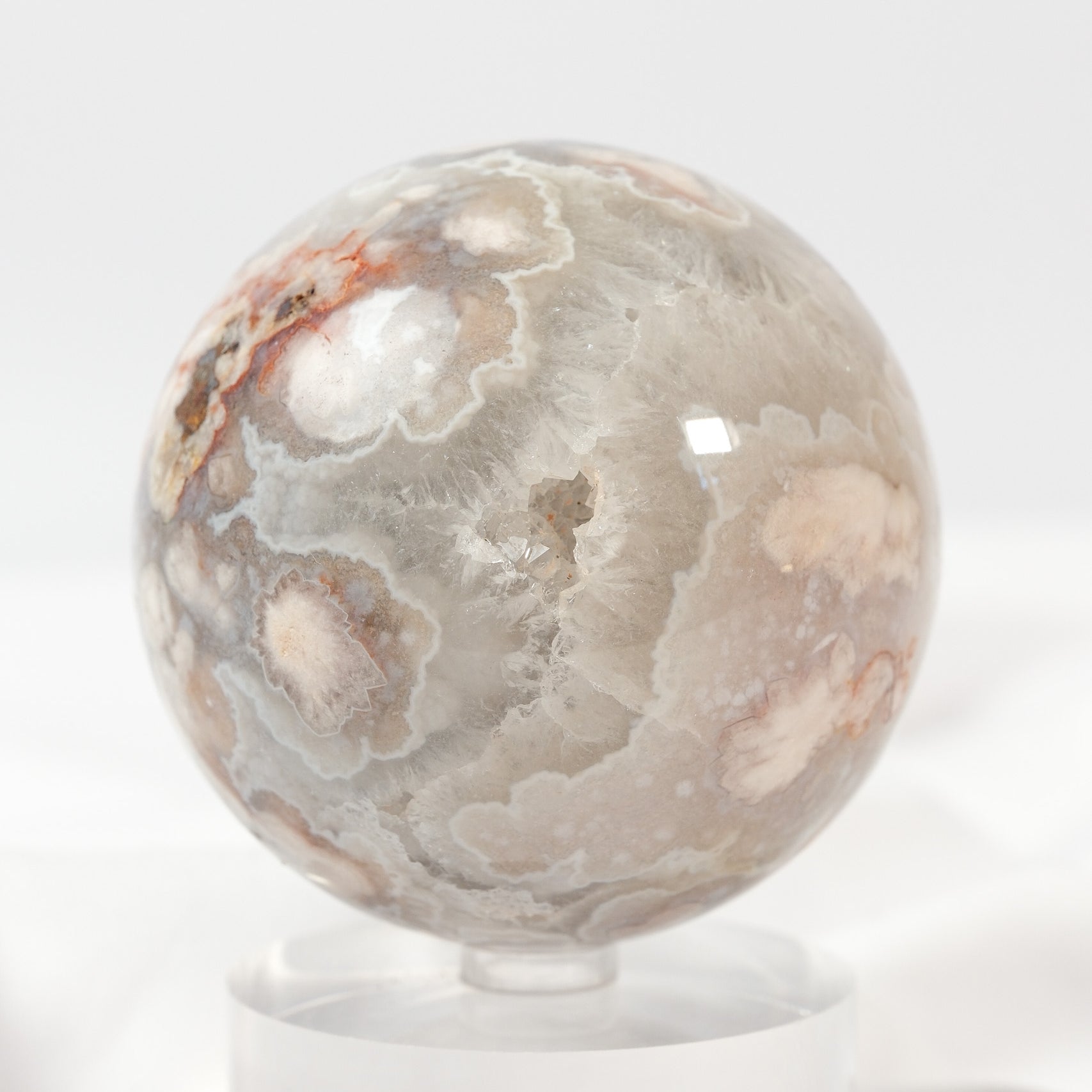 Flower Agate Sphere