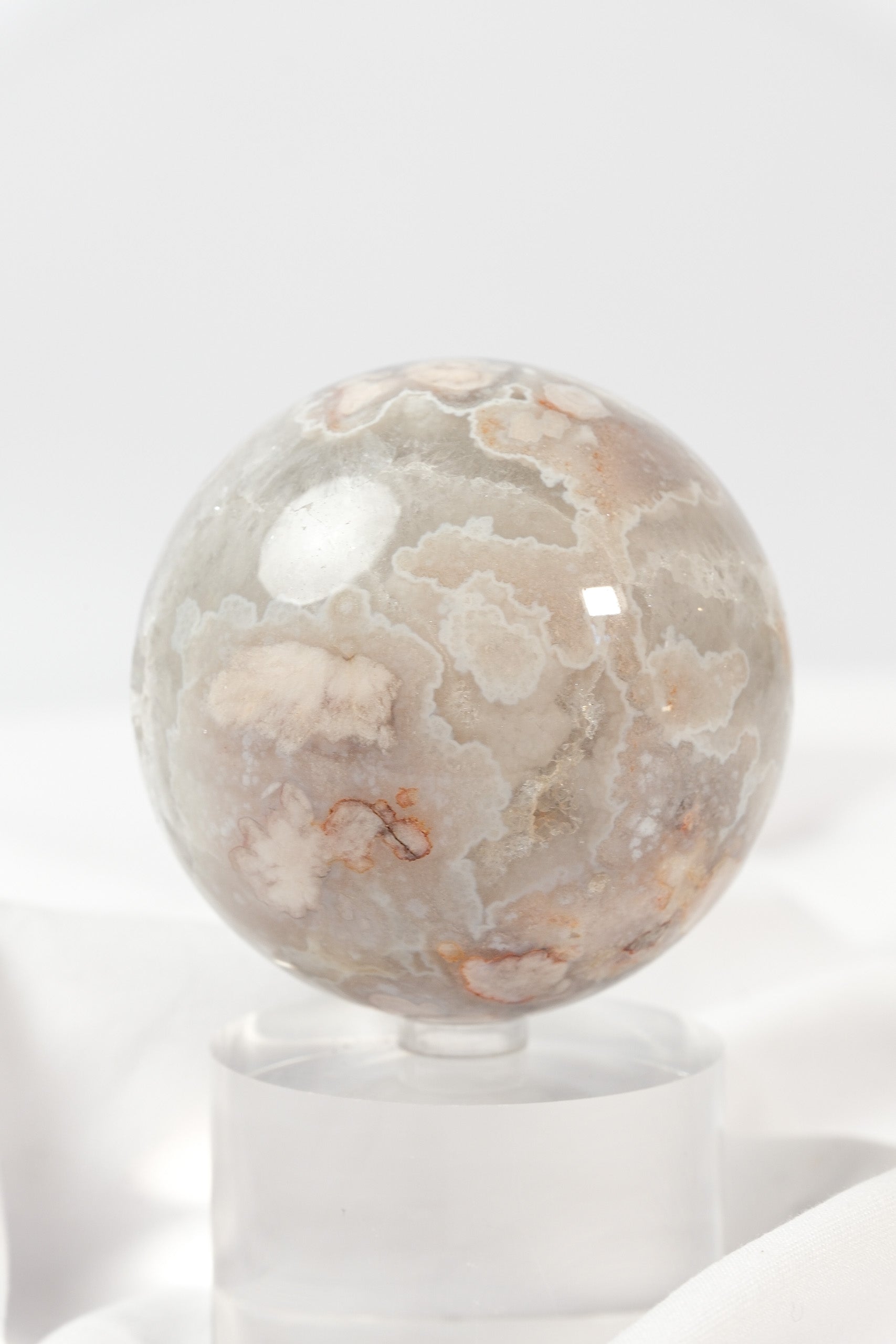 Flower Agate Sphere