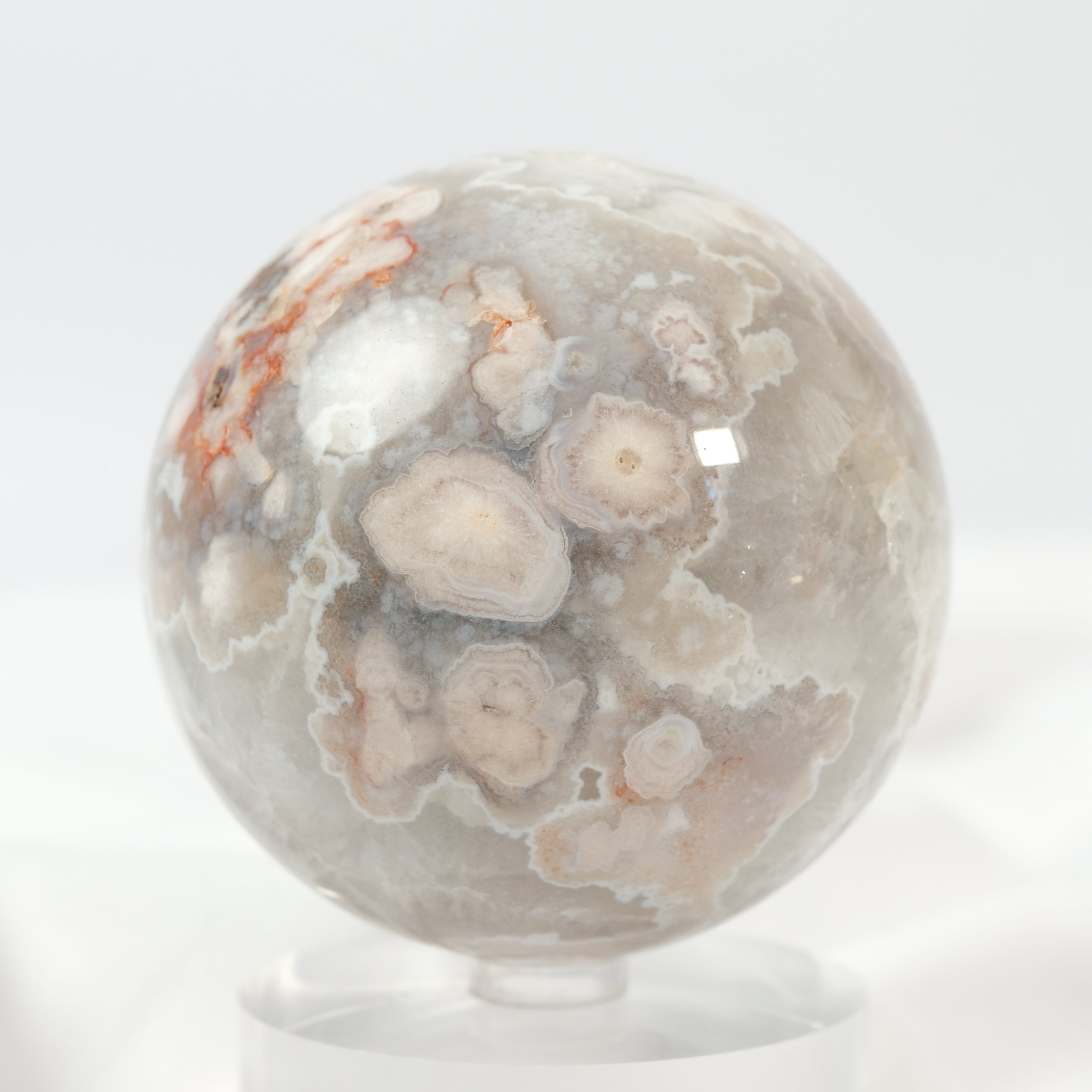 Flower Agate Sphere