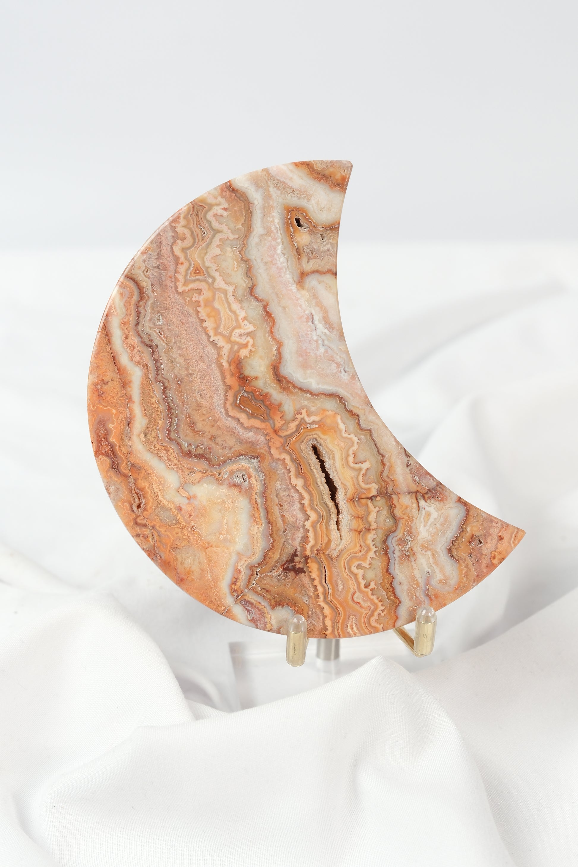 Pink Crazy Lace Moon on Stand