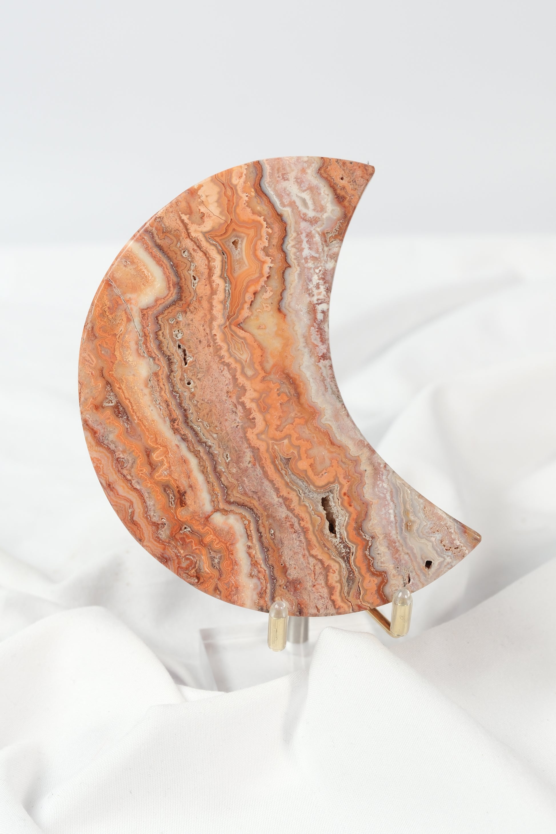 Pink Crazy Lace Moon on Stand