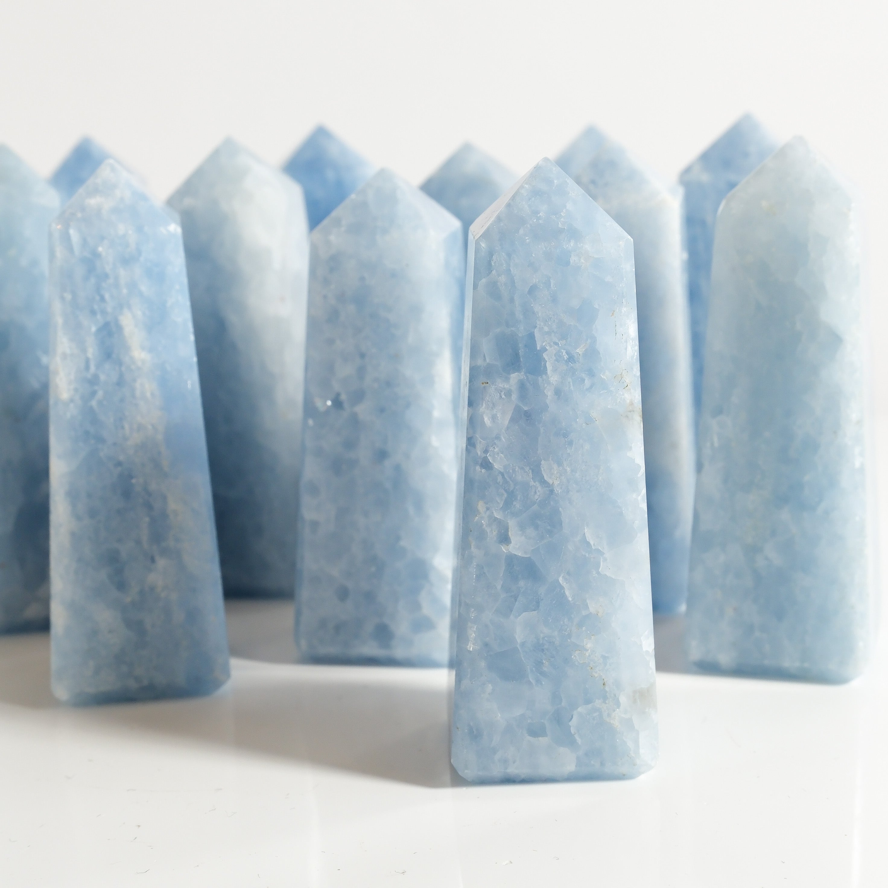 Blue Calcite Tower