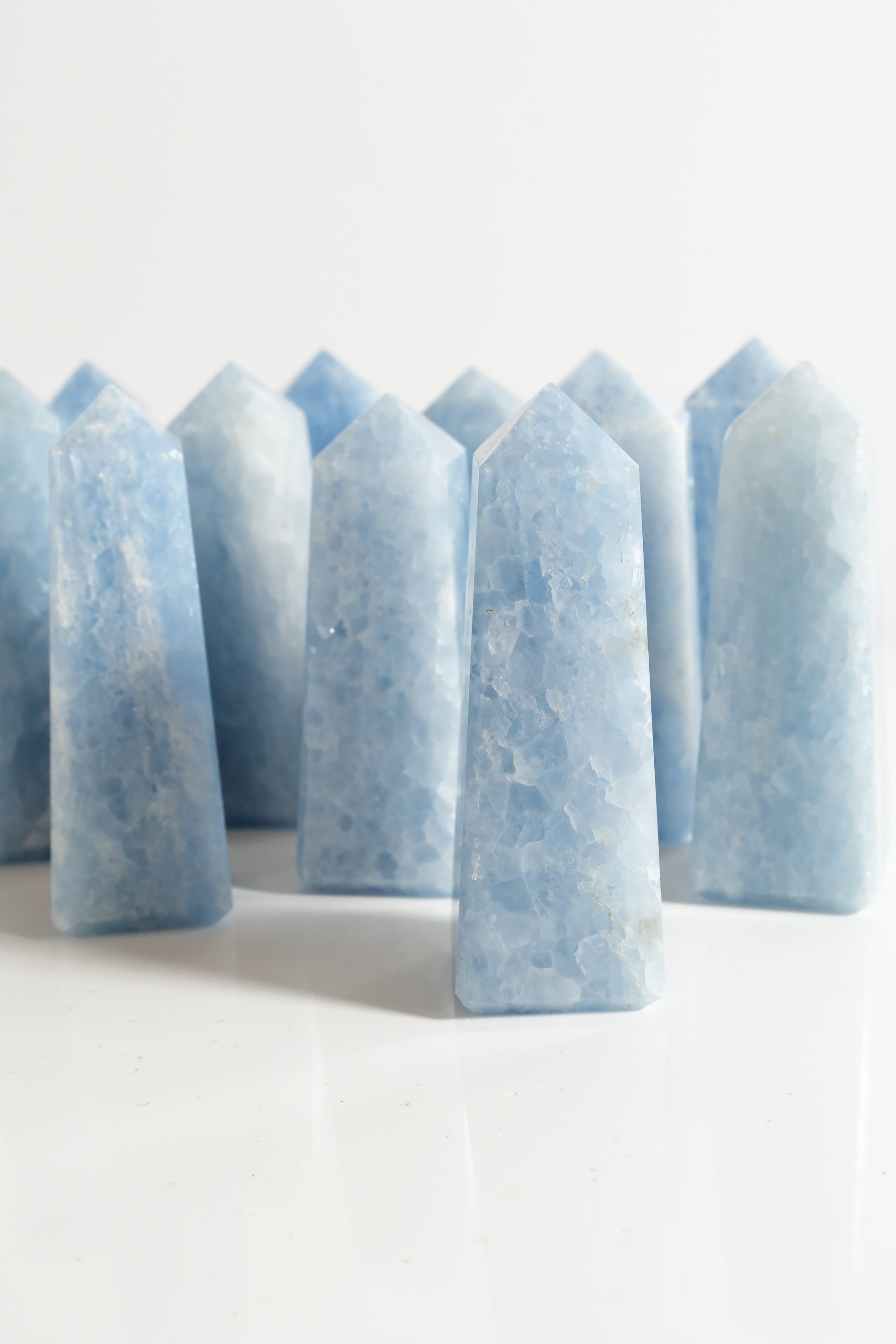 Blue Calcite Tower