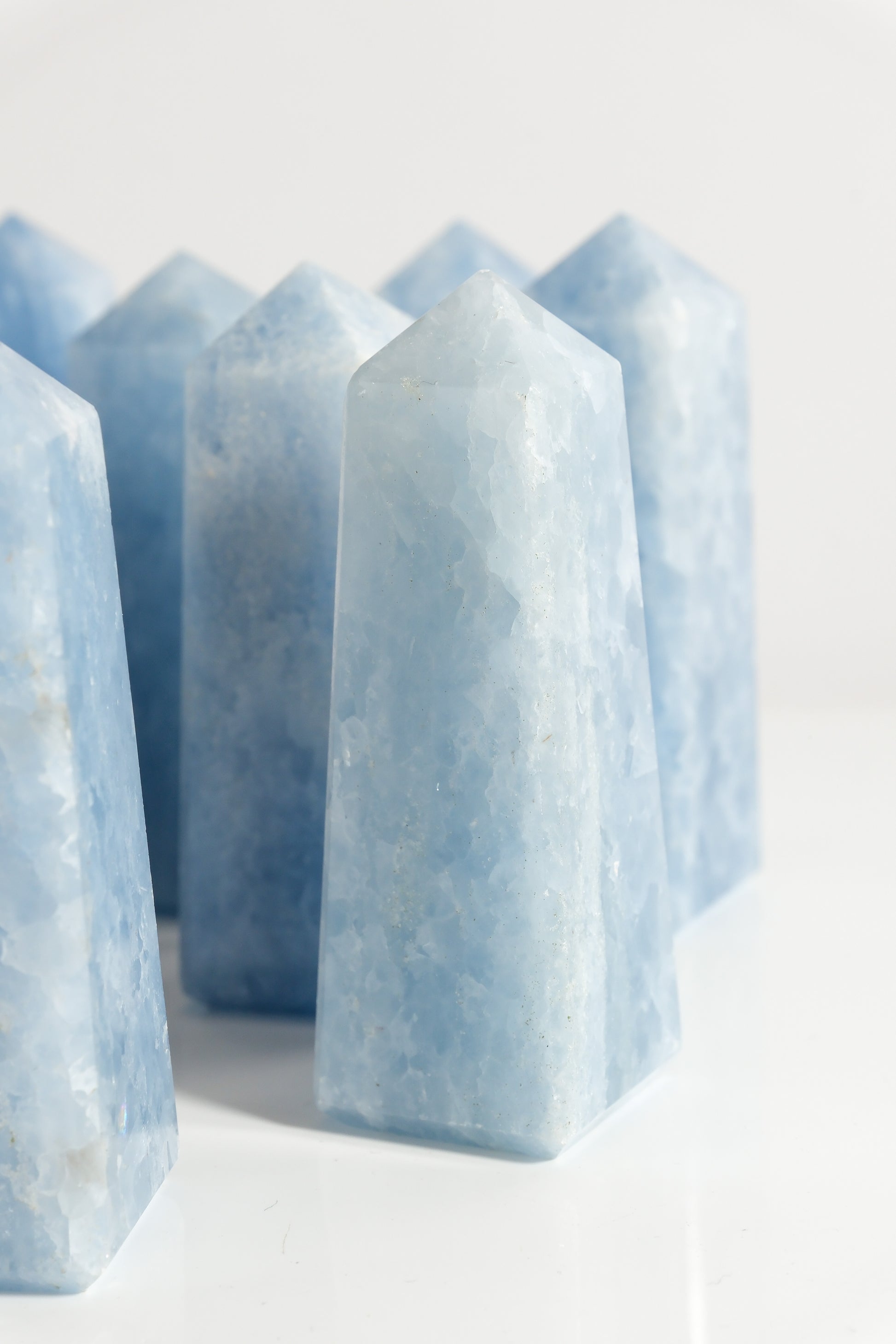 Blue Calcite Tower