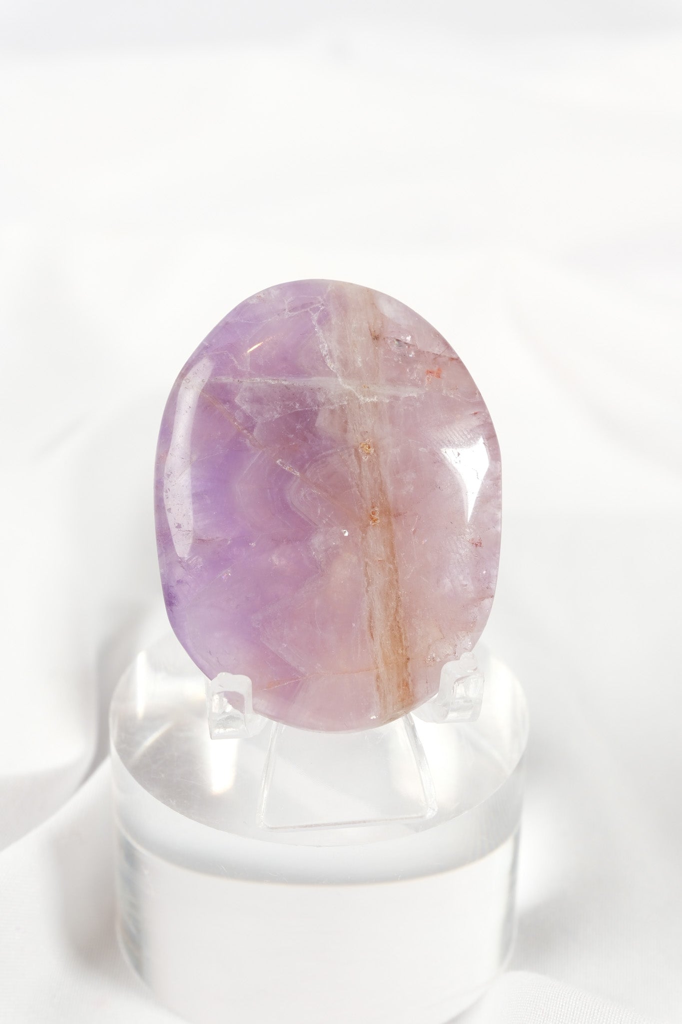 Amethyst Lace Agate Palmstone