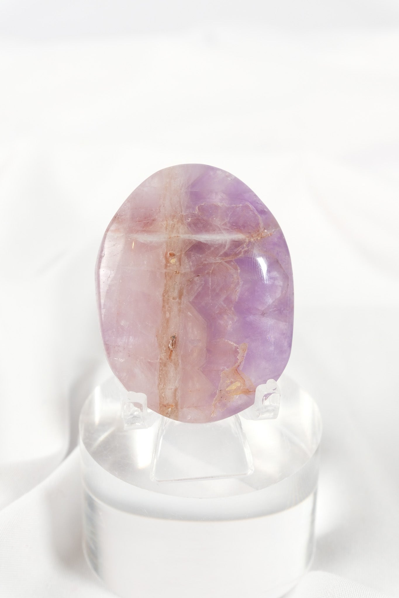 Amethyst Lace Agate Palmstone
