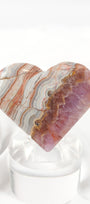 Amethyst Lace Agate Heart