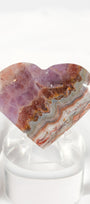 Amethyst Lace Agate Heart