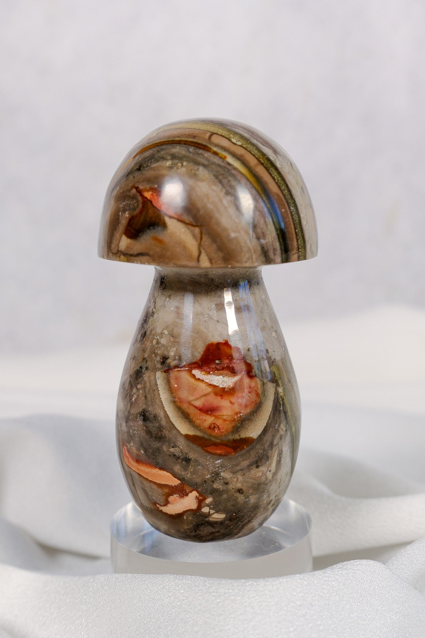 Polychrome Jasper Mushroom