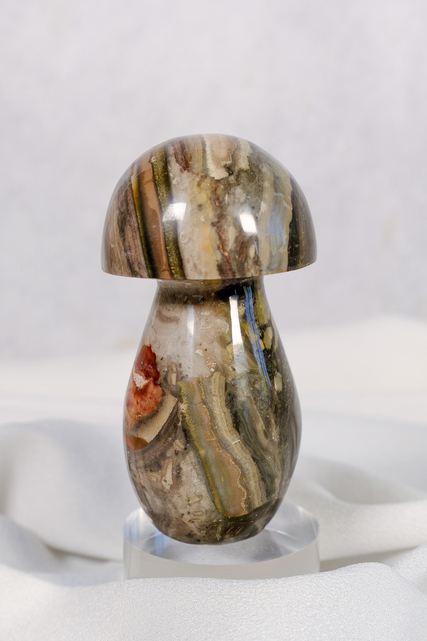 Polychrome Jasper Mushroom
